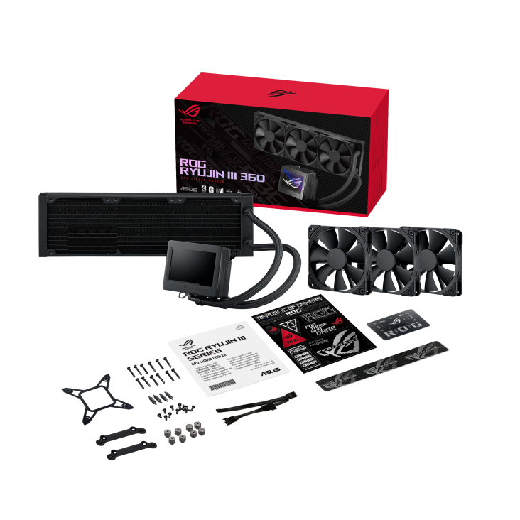 ASUS ROG RYUJIN III 360 AIO Liquid CPU Cooler with 3.5 ASUS ROG RYUJIN III 360 AIO Liquid CPU Cooler with 3.5